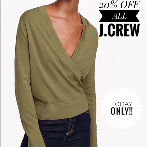 merino wrap sweater